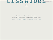 Tablet Screenshot of lissajousjs.com